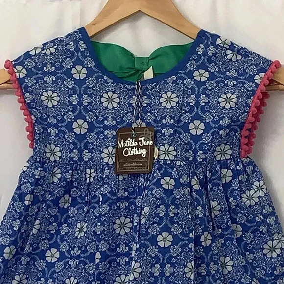 Girls Matilda Jane Simply Symmetry Tunic Size 4 Blue/White/Pink NEW WITH TAGS - Picture 3 of 10